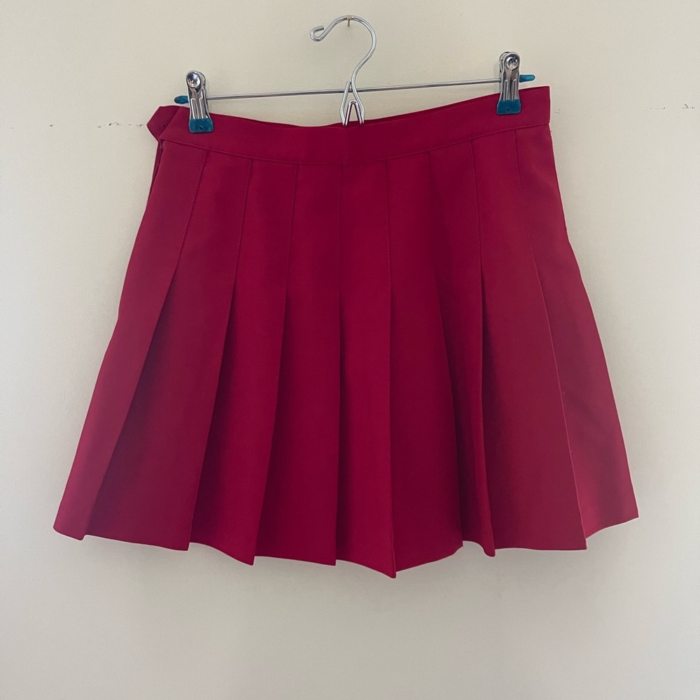 Red American Apparel Tennis Skirt Size L
